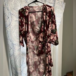 Floral “birthing” robe